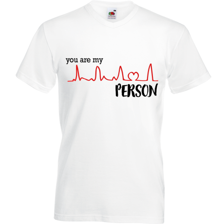 Koszulka w serek „You Are My Person”