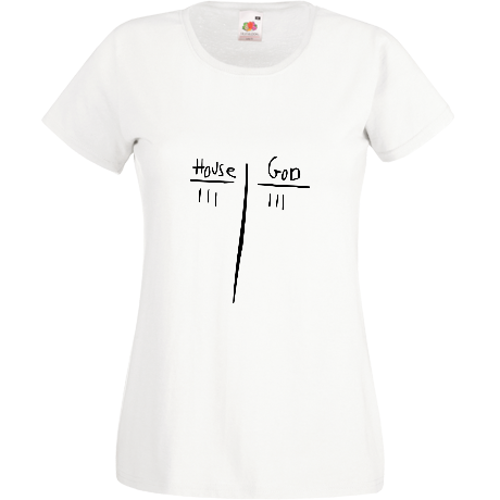 Koszulka damska „House vs. God”