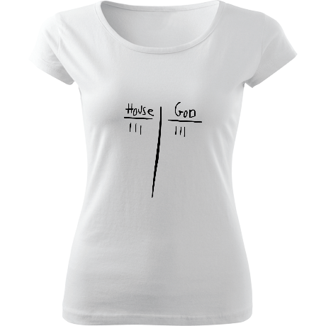Koszulka damska „House vs. God”