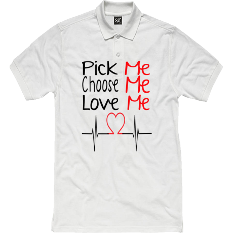 Polo damskie „Pick, Choose, Love Me”