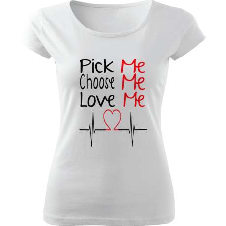 Koszulka damska fit „Pick, Choose, Love Me”