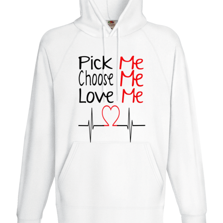 Bluza z kapturem „Pick, Choose, Love Me”