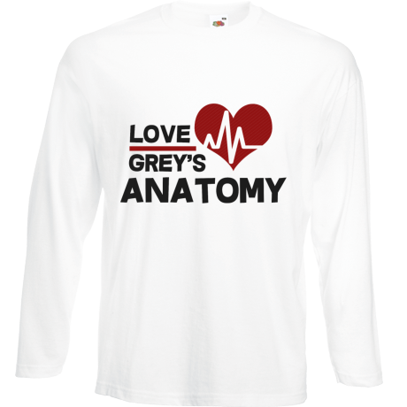 Koszulka z długim rękawem „Love Grey’s Anatomy”