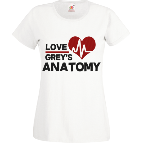 Koszulka damska „Love Grey’s Anatomy”