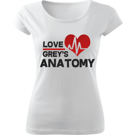 Koszulka damska fit „Love Grey’s Anatomy”