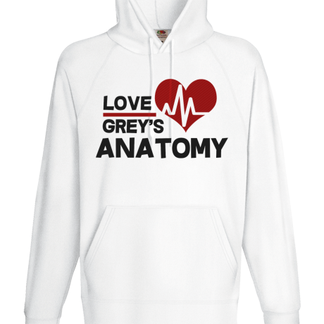 Bluza z kapturem „Love Grey’s Anatomy”