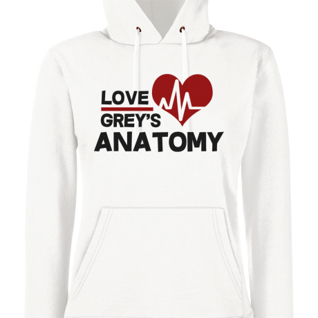 Bluza damska z kapturem „Love Grey’s Anatomy”