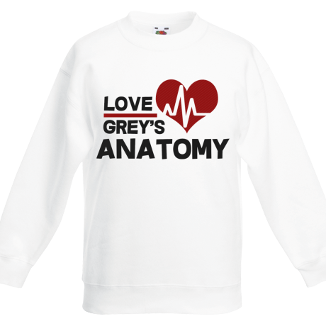 Bluza dziecięca „Love Grey’s Anatomy”