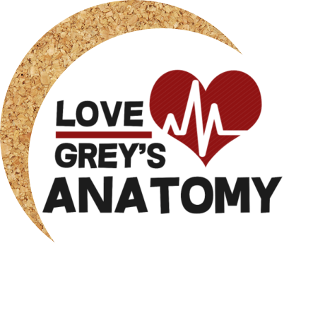 Podkładka pod kubek „Love Grey’s Anatomy”
