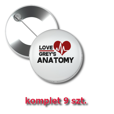 Przypinka „Love Grey’s Anatomy”