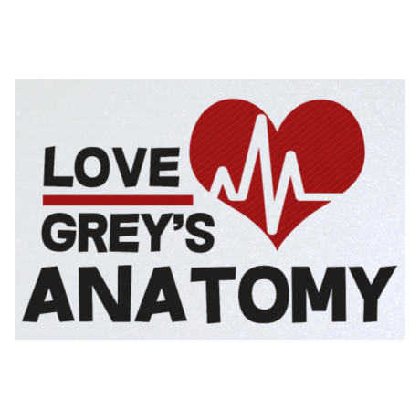 Blacha „Love Grey’s Anatomy”