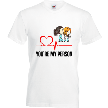 Koszulka w serek „You’re My Person 6”