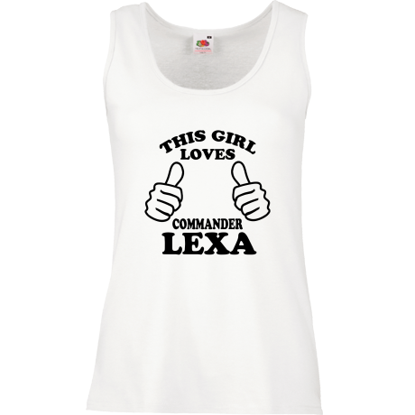Bezrękawnik damski „This Girl Loves Commander Lexa”