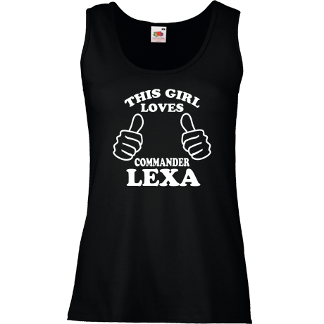 Bezrękawnik damski „This Girl Loves Commander Lexa”
