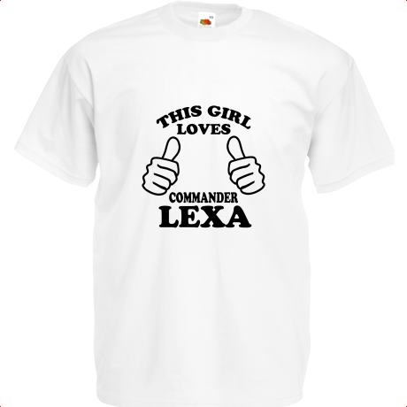 Koszulka dziecięca „This Girl Loves Commander Lexa”