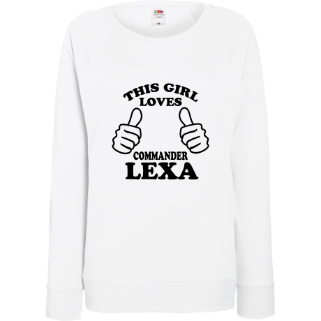 Bluza damska „This Girl Loves Commander Lexa”