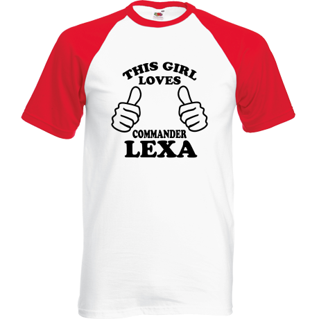 Koszulka bejsbolówka „This Girl Loves Commander Lexa”