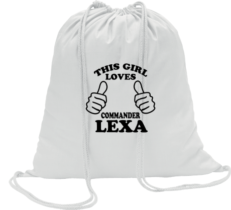 Worko-plecak „This Girl Loves Commander Lexa”