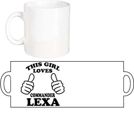Kubek „This Girl Loves Commander Lexa”