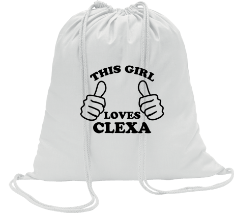Worko-plecak „This Girls Loves Clexa”