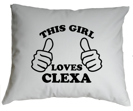 Poduszka „This Girls Loves Clexa”