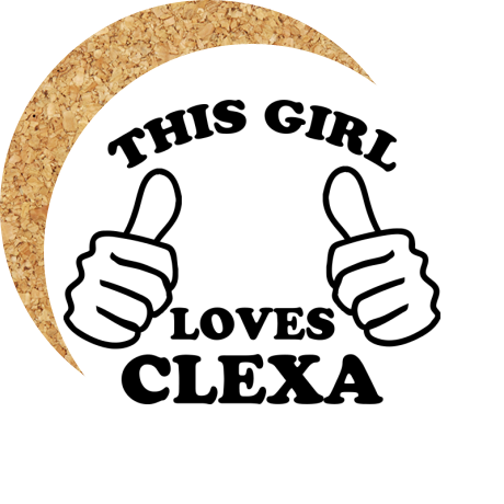 Podkładka pod kubek „This Girls Loves Clexa”