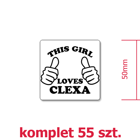 Wlepka „This Girls Loves Clexa”