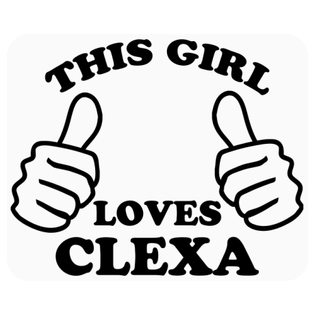 Podkładka pod mysz „This Girls Loves Clexa”