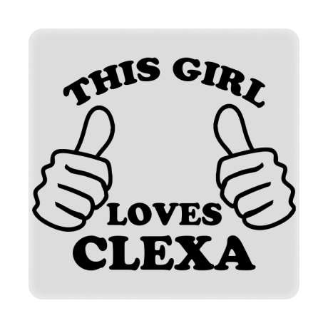 Magnes „This Girls Loves Clexa”