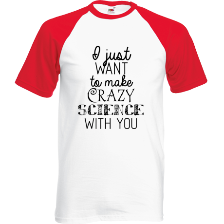 Koszulka bejsbolówka „Crazy Science”