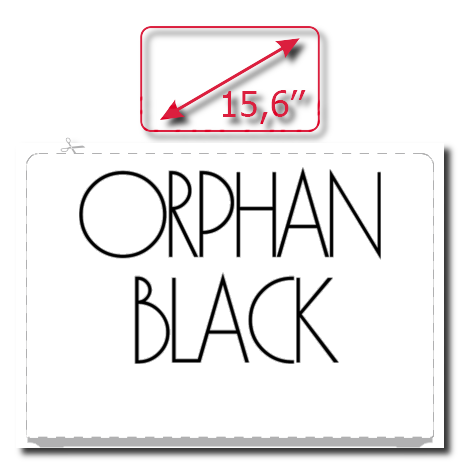 Naklejka na laptop „Fan Club Orphan Black”