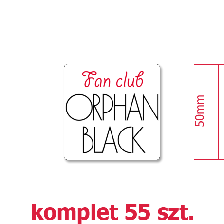 Wlepka „Fan Club Orphan Black”