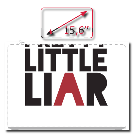 Naklejka na laptop „Pretty Little Liar”