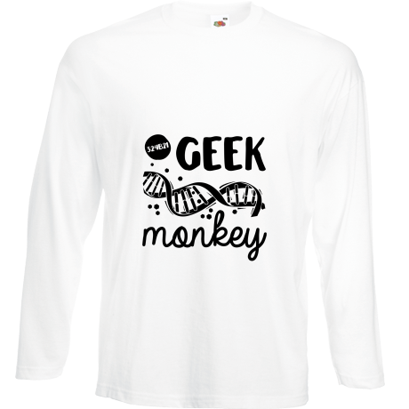 Koszulka z długim rękawem „Geek Monkey”