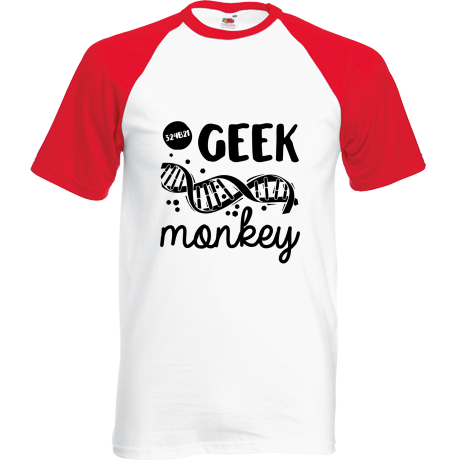 Koszulka bejsbolówka „Geek Monkey”