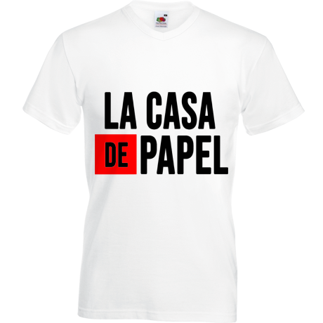 Koszulka w serek „La Casa De Papel”