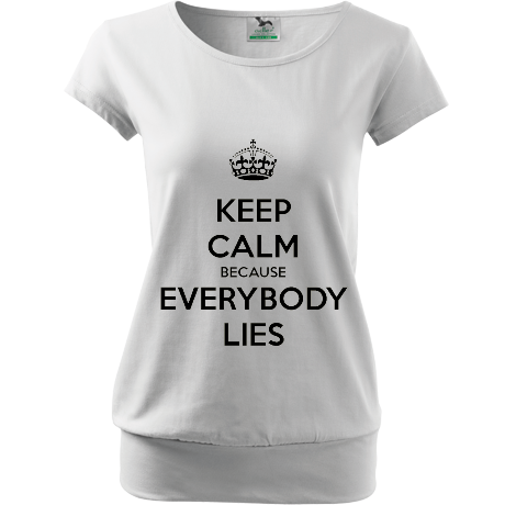 Koszulka City „Keep Calm because Everybody Lies”