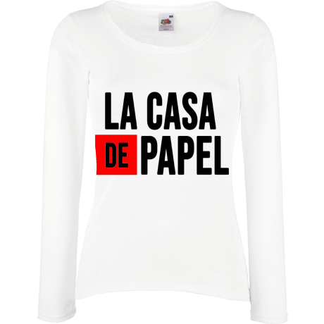 Koszulka damska z długim rękawem „La Casa De Papel”