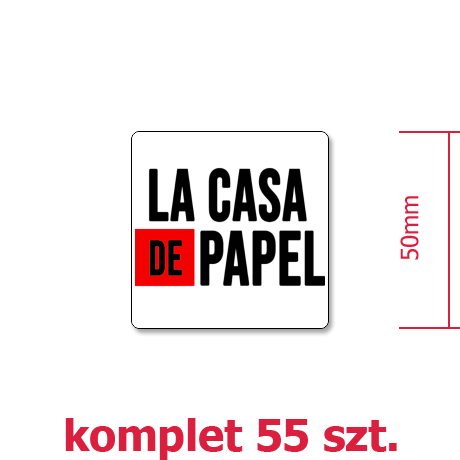 Wlepka „La Casa De Papel”