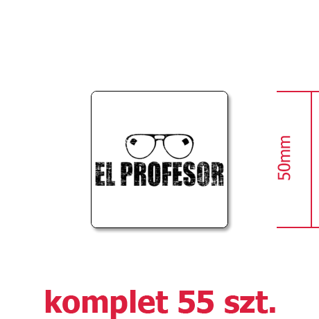 Wlepka „El Profesor”
