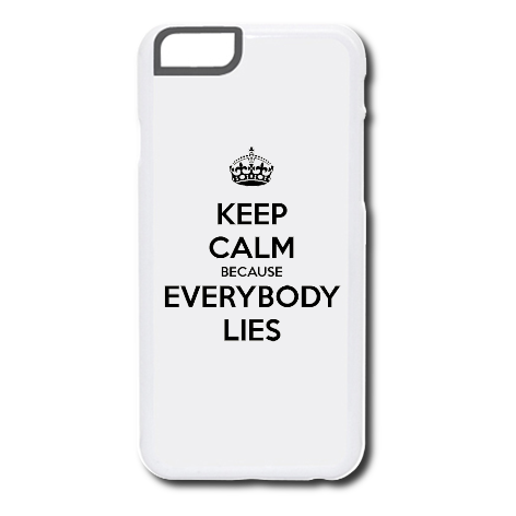 Etui na iPhone „Keep Calm because Everybody Lies”