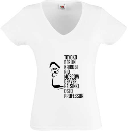 Koszulka damska w serek „Professor Team”