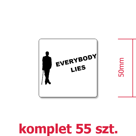 Wlepka „Everybody Lies II”