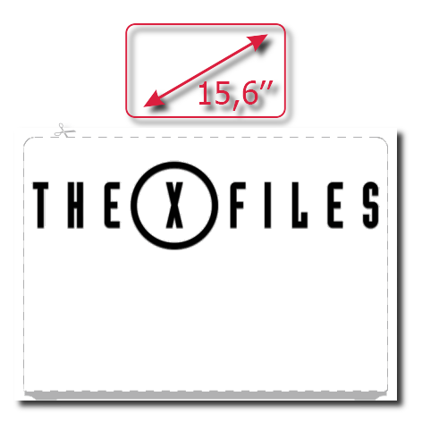 Naklejka na laptop „The X-Files”