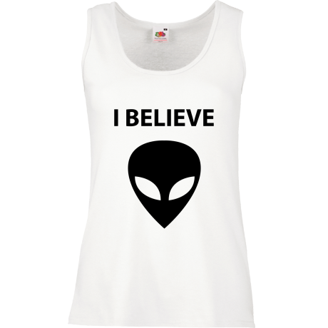 Bezrękawnik damski „I Believe Alien”