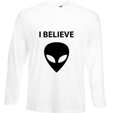 Koszulka z długim rękawem „I Believe Alien”