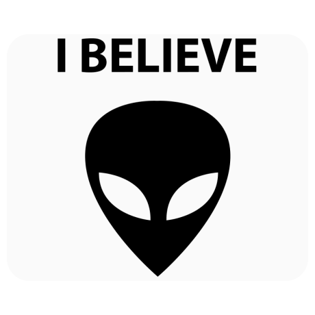 Podkładka pod mysz „I Believe Alien”