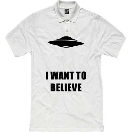 Polo damskie „I Want To Believe UFO”