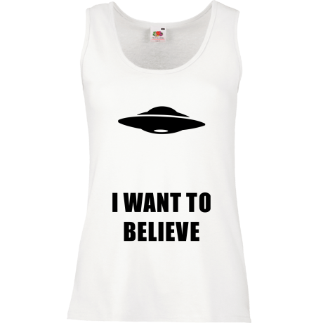 Bezrękawnik damski „I Want To Believe UFO”