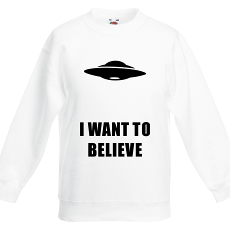 Bluza dziecięca „I Want To Believe UFO”